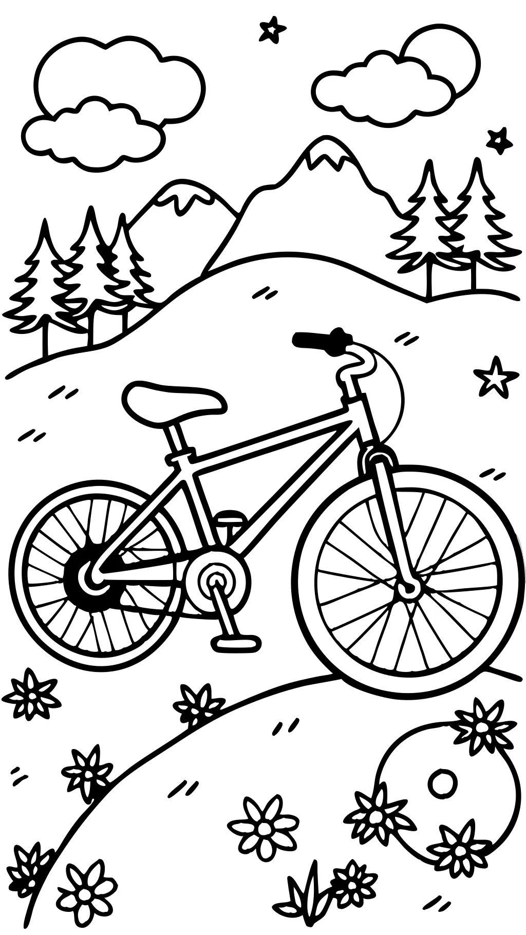 coloriage de vélo